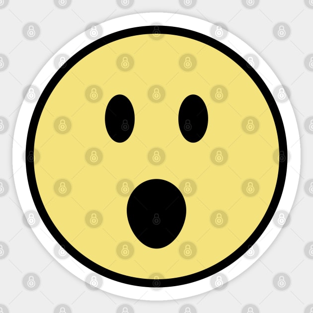 Yellow Emoji Face Shocked Sticker by NataliePaskell